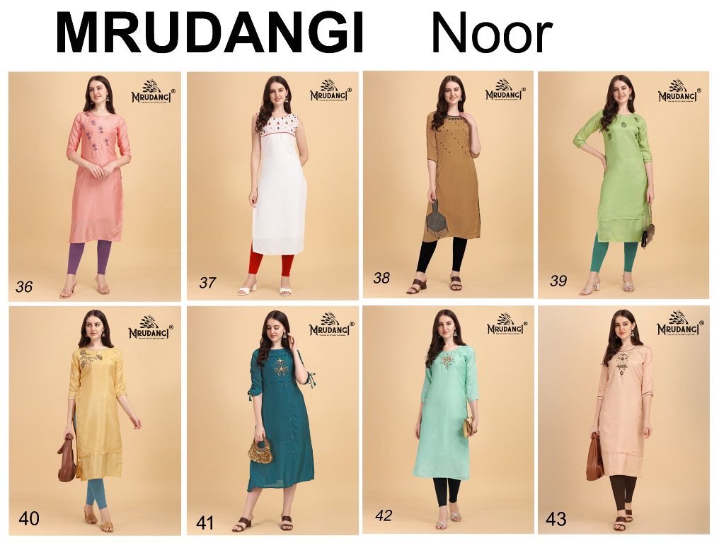 Mrudangi Noor 36 Fancy Ethnic Wear Designer Kurti Collection